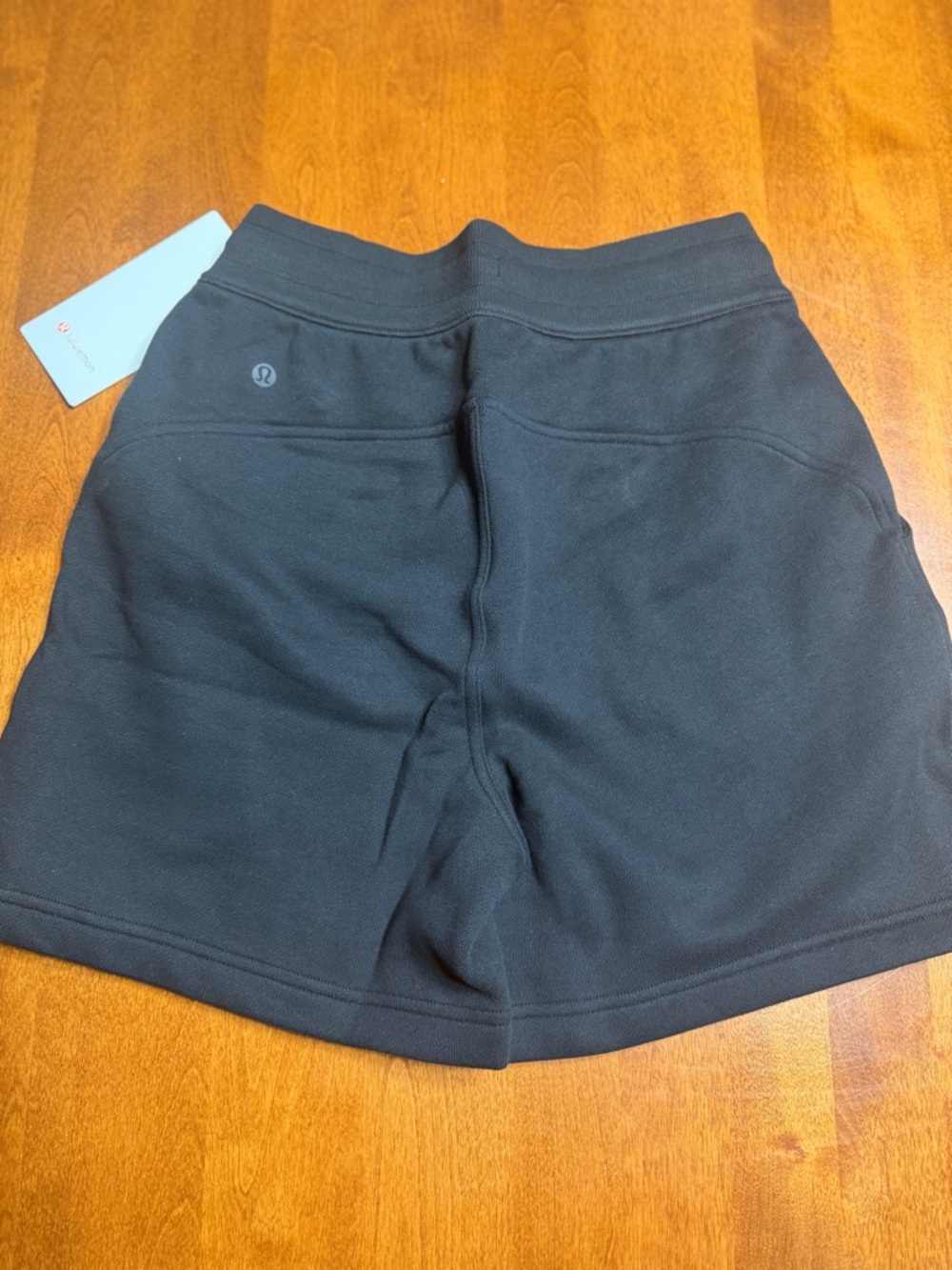 lululemon athletica Black Scuba High-Rise Drawstring Athletic Shorts 5” - Picture 5 of 7